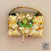 Handwoven Paper Purse, Recycled Dog Food Bag, Wearable Art- ''Corn''