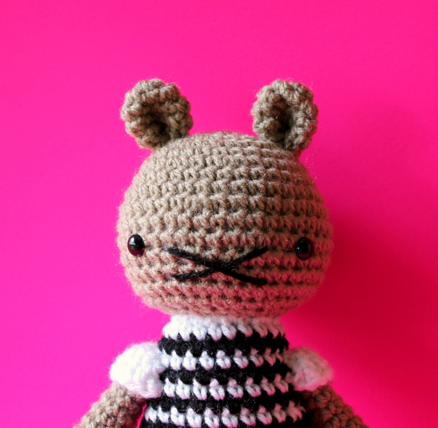 stuffed plush doll toy children crochet amigurumi plushie mouse .. little harriet
