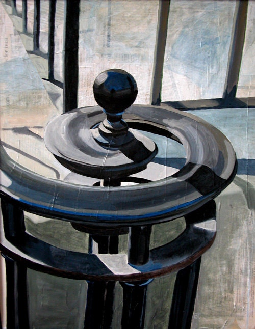 print - Watson and Cricks Idea -- print of an original painting