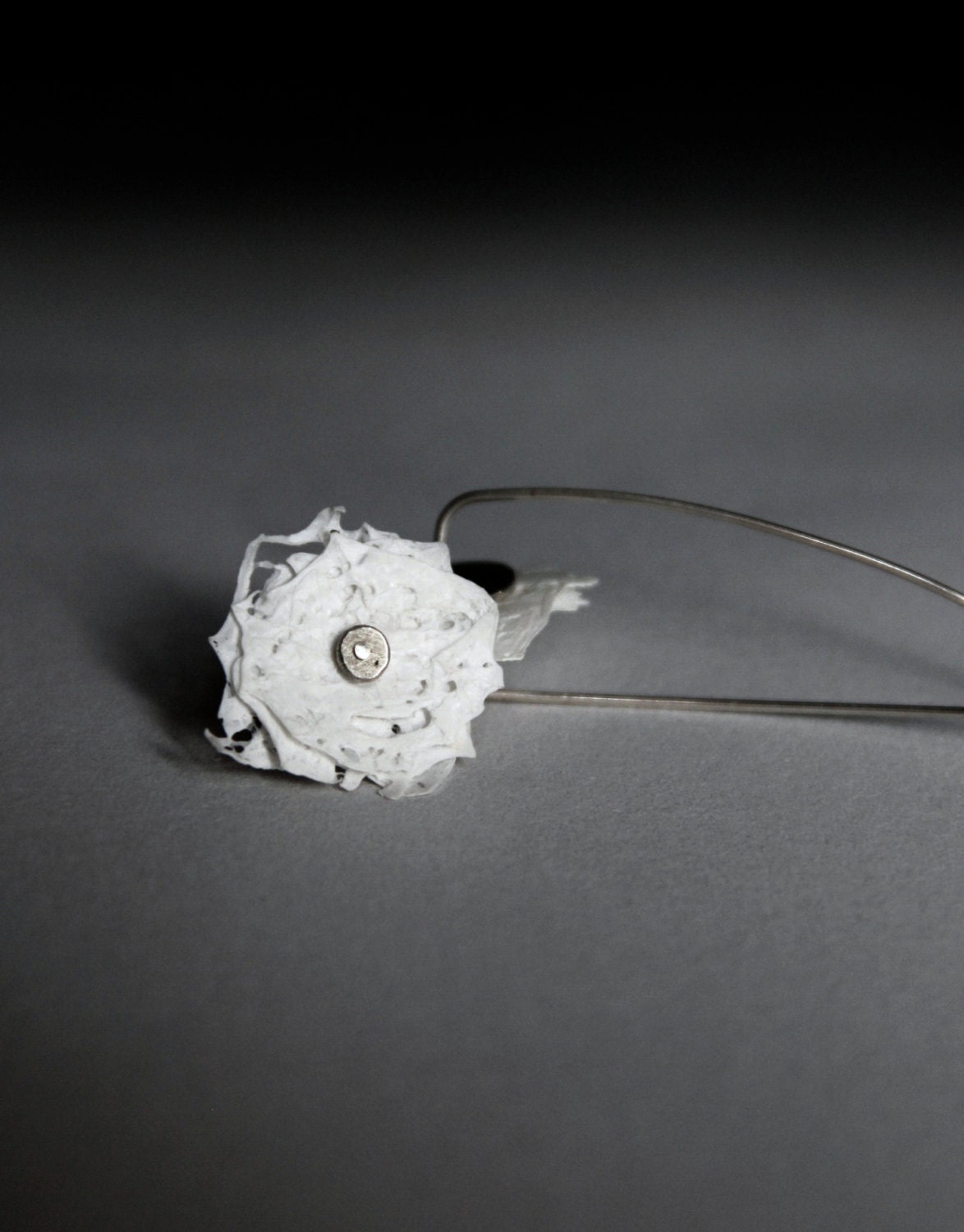 Fused Plastic Eco-Friendly Long Stem Earrings