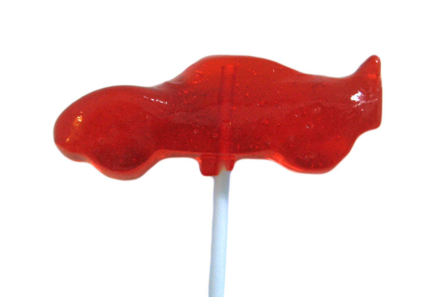 RACING CAR Hard Candy Traditional Barley Lollipops - Set of 8