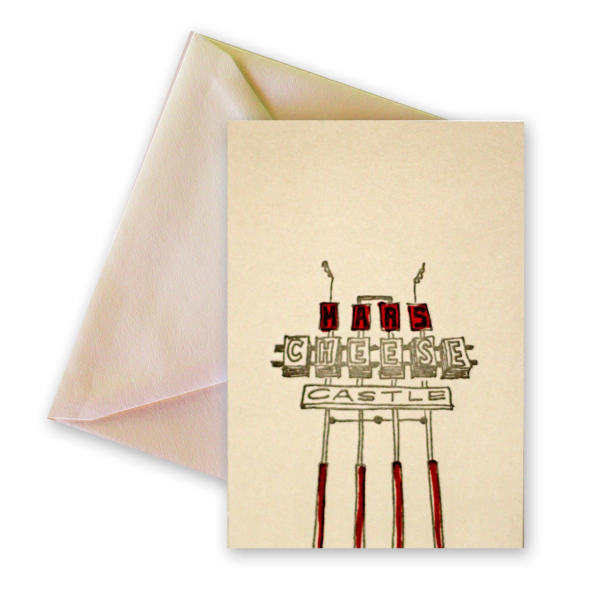 MARS CHEESE CASTLE - Wisconsin - letterpress notes, boxed set of 6.