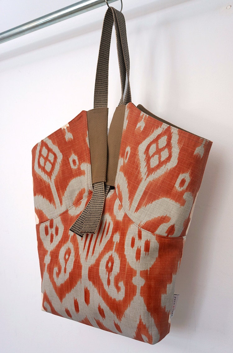 Sulu Sea (orange) tote handbag