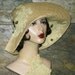 One of a Kind Gatsby Garden Hat with RIbbon Flowers