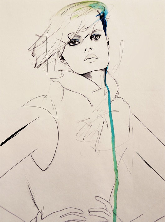 Envie - Fashion Illustration Art Print
