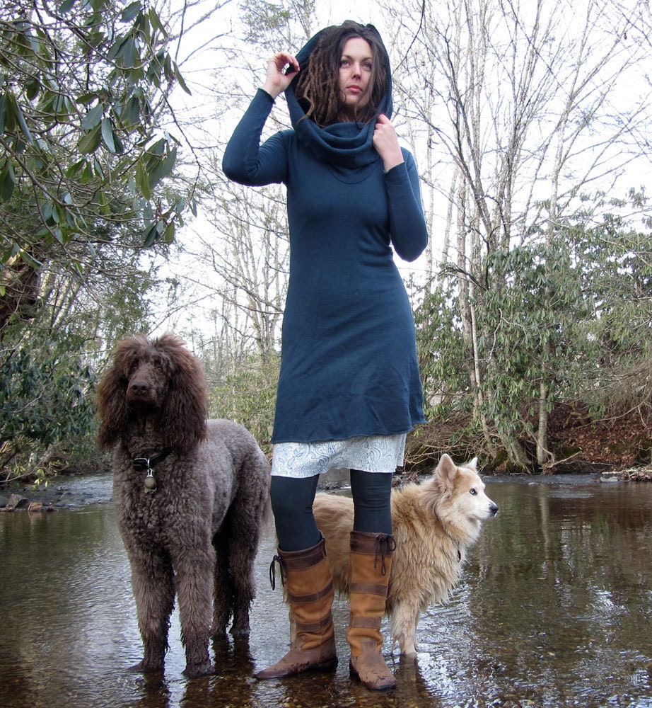 ORGANIC FLEECE Short Peacekeeper Dress (Hemp/Organic Cotton Fleece)