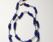 Bamako Necklace - african seed beads with jasper chips