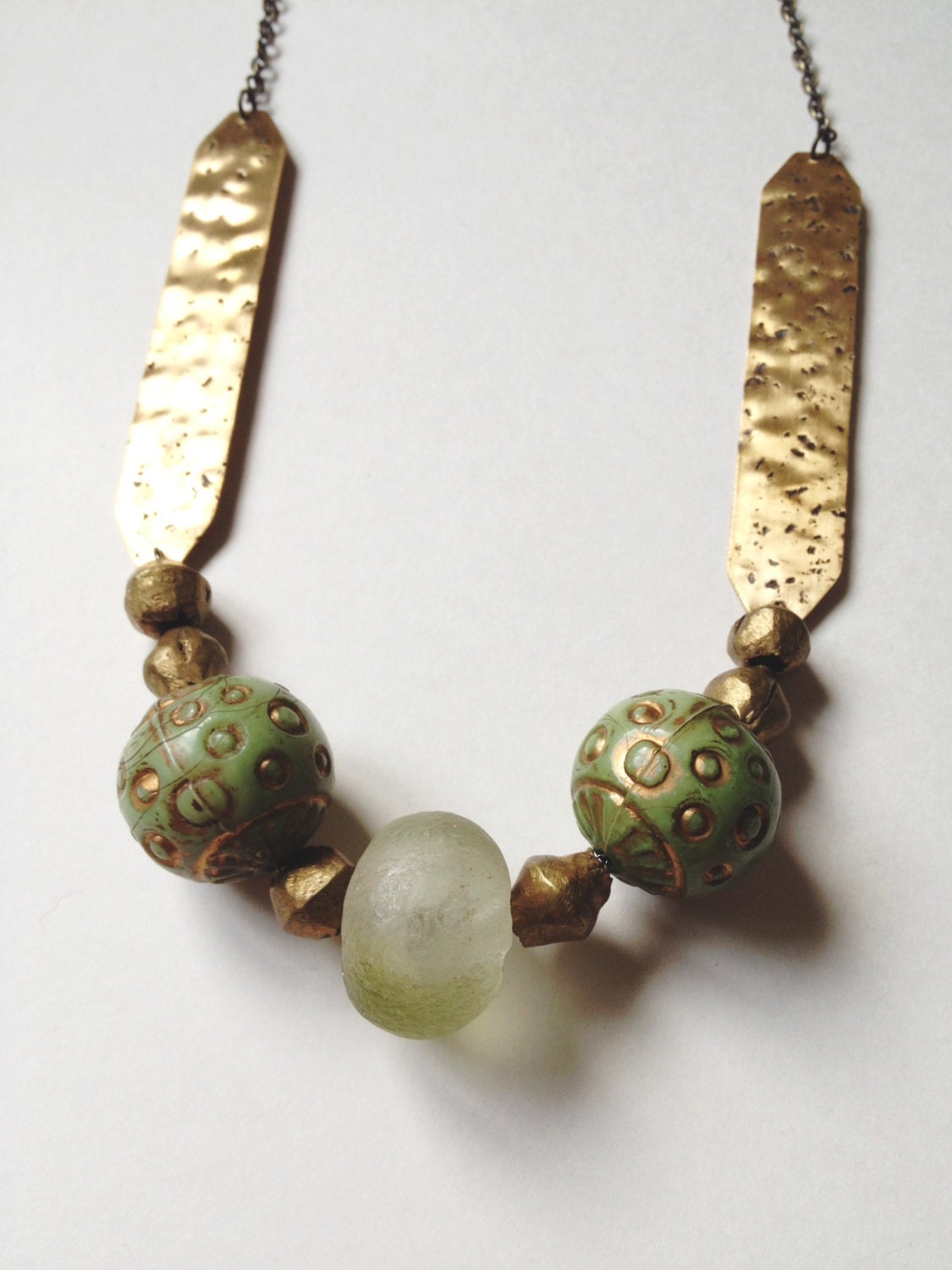 Orenda Necklace w/ Green Beads