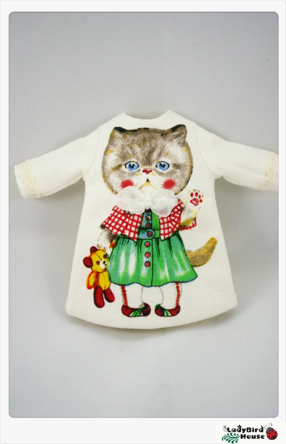 LADYBIRD HOUSE Blythe Outfit Cat Dress - B