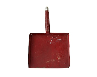 Red DUSTPAN Chippy Metal Handcrafted Vintage Dustpan