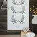Vintage Inspired Science Posters - ANTLER STUDY Moose VOL 1