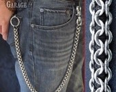 Wallet Chain - Steel Inverted Round Weave - Stainless