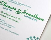 1950s Atomic Star - Mid Century Modern Mad Men Hand-Stamped Wedding Invitation