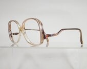 OLEG CASSINI Light Brown Oversized Eyeglass Frames