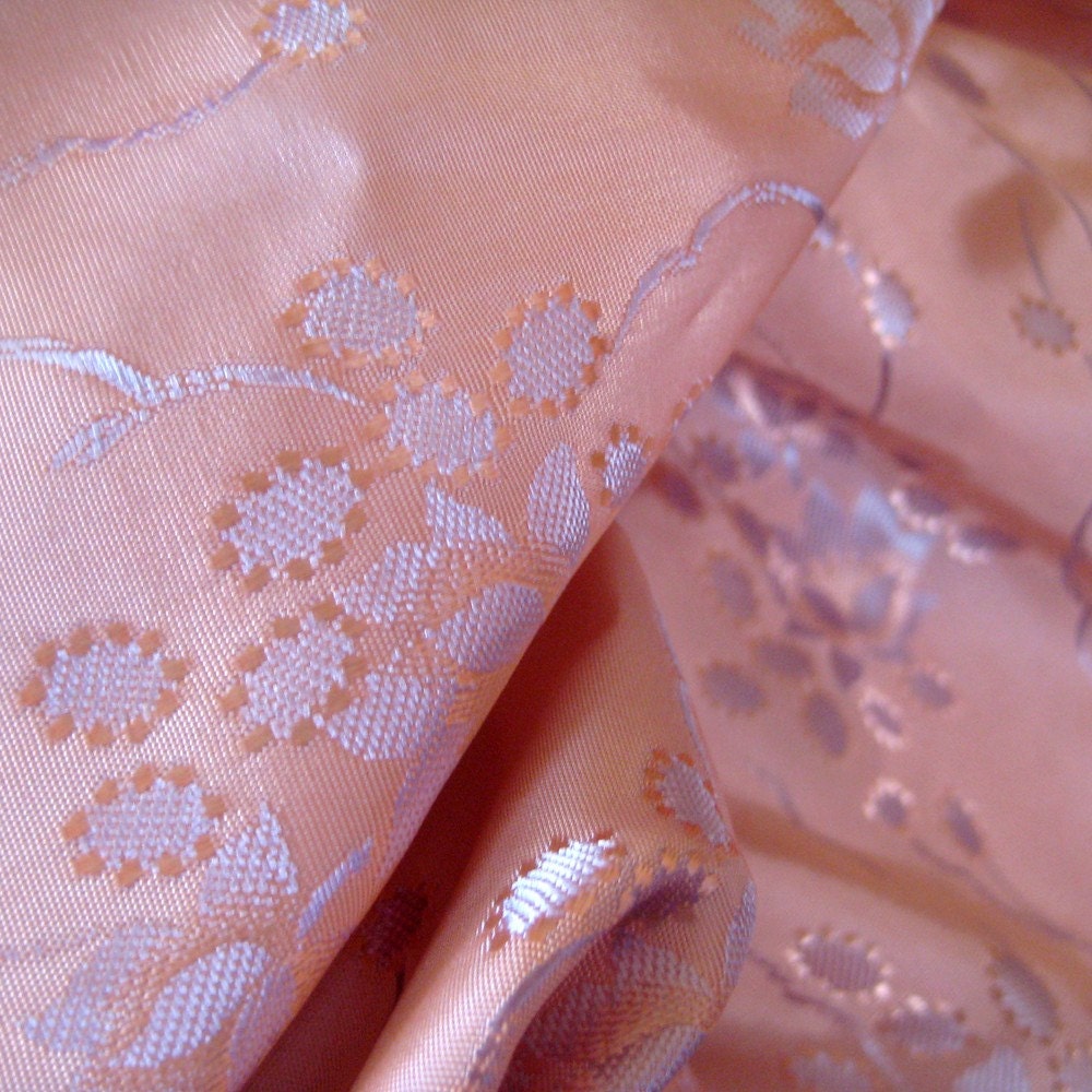 Luxurious Vintage Lingerie Dress Fabric Shadow Taffeta Yardage