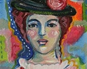 Lady Beatrice - Small Original Painting
