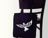 The Beatles - Blackbird - gifts for women - black and white tote bag - many colors available