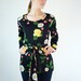 Floral Tunic - Belted Blouse