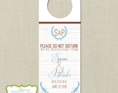 Wedding Door Hangers - Set of 10 - Rustic Wreath - Great for OOT Bags
