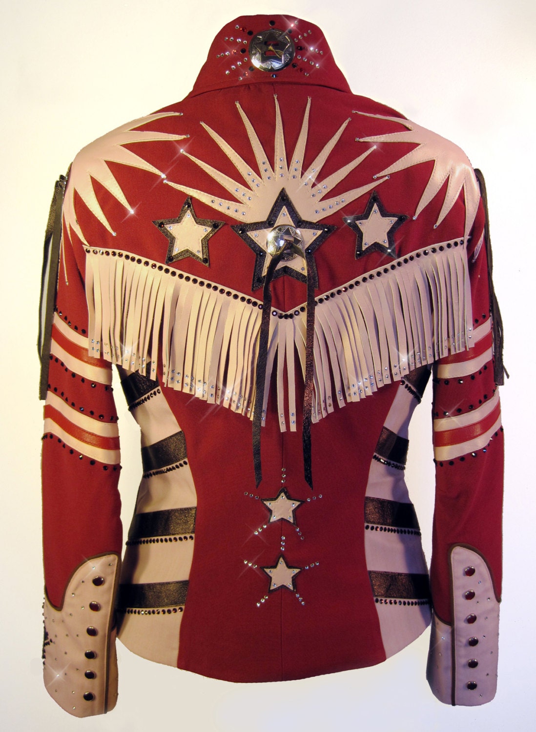 American Sweetheart Western Show Jacket - Rodeo Queen Western Pleasure - Tailored Ladies Horseshow Nudie Manuel Nashville Show Clothing