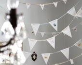 Bird Paper Garland - Large Pennant - Special Occasion or Event, Wedding Decoration, Party Banner, Home and Nursery Decor