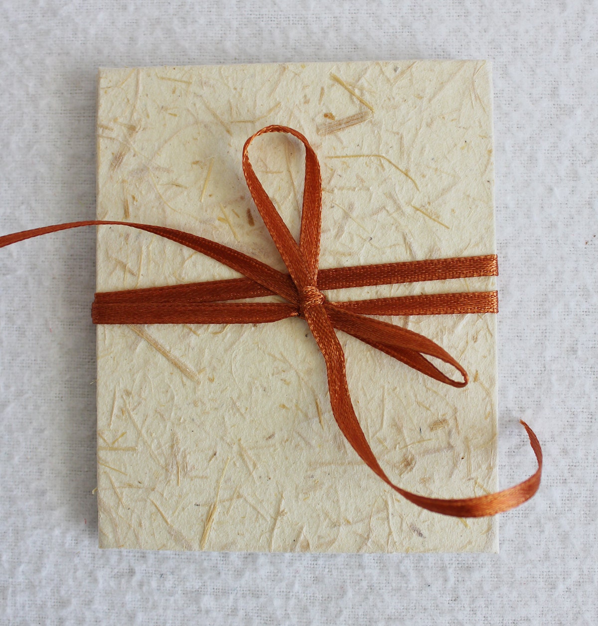 Natural Straw Mini Accordion Book or Card by PrairiePeasant