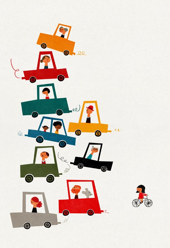 Traffic jam print