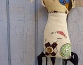preCARIous Art Doll - Girl with Blue Bird