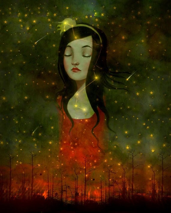 8X10 I dreamt I rose Above it  -  Meluseena Print
