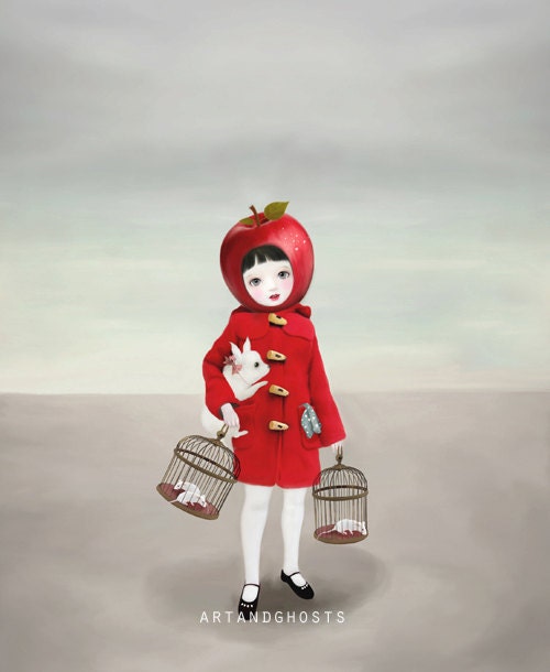 Ruby - Digital Painting Art Print 10x8