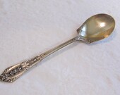 Vintage 1940s  Wallace Rose Point Sterling Silver Sugar Spoon