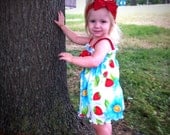 Strawberry Sundress & Bloomers Sewing Pattern Digital PDF
