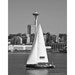 Seattle Space Needle -Sailboat Art -Sailing Print -Nautical Decor -Urban Art -Gifts for Men -8x10 Colorado Fine Art Photograph