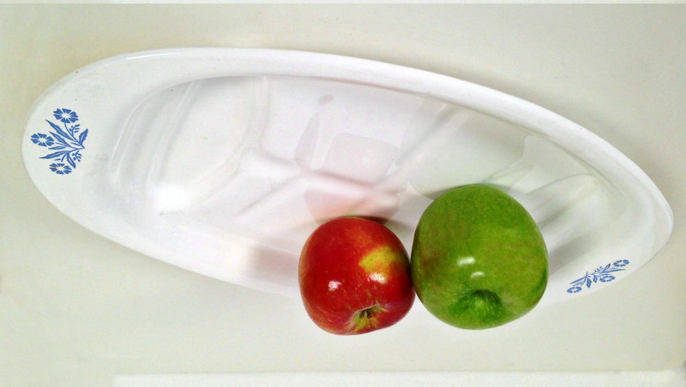 vintage large oval Corningware serving platter