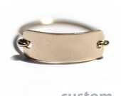 Word Bar Ring - Custom