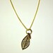 Gold Leaf Charm Necklace