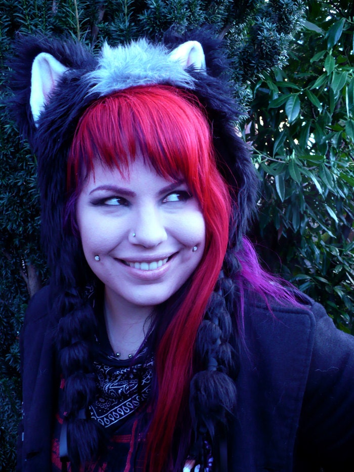 Honey Badger (Mellivora Capensis) Soft Sculpture Ear Hat