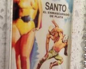 Mexican Movie Poster Pendant - Santo Contra la Invasion de los Marcianos