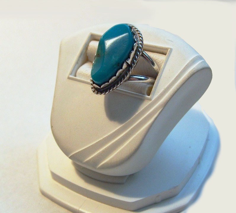 Turquoise Stone Sterling Silver Ring