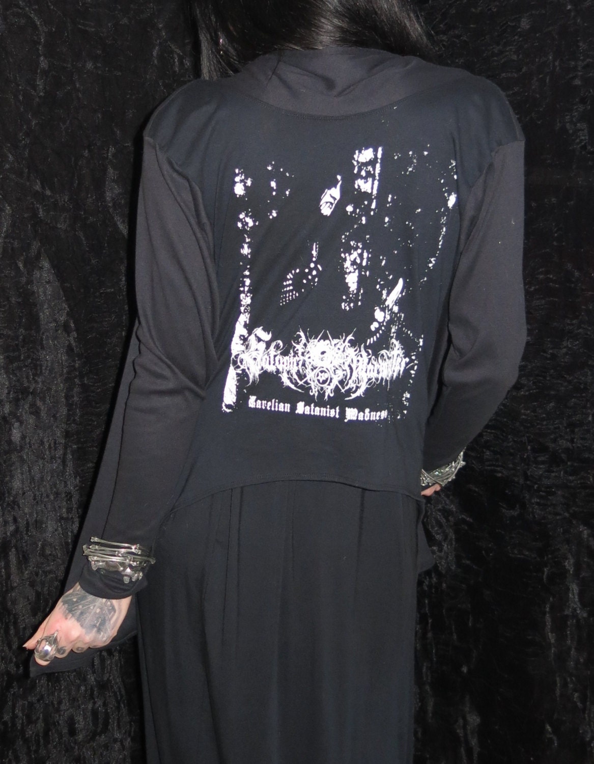 Satanic Warmaster Girls Drape Cardigan