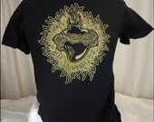 Golden Sacred Heart Mens Tshirt