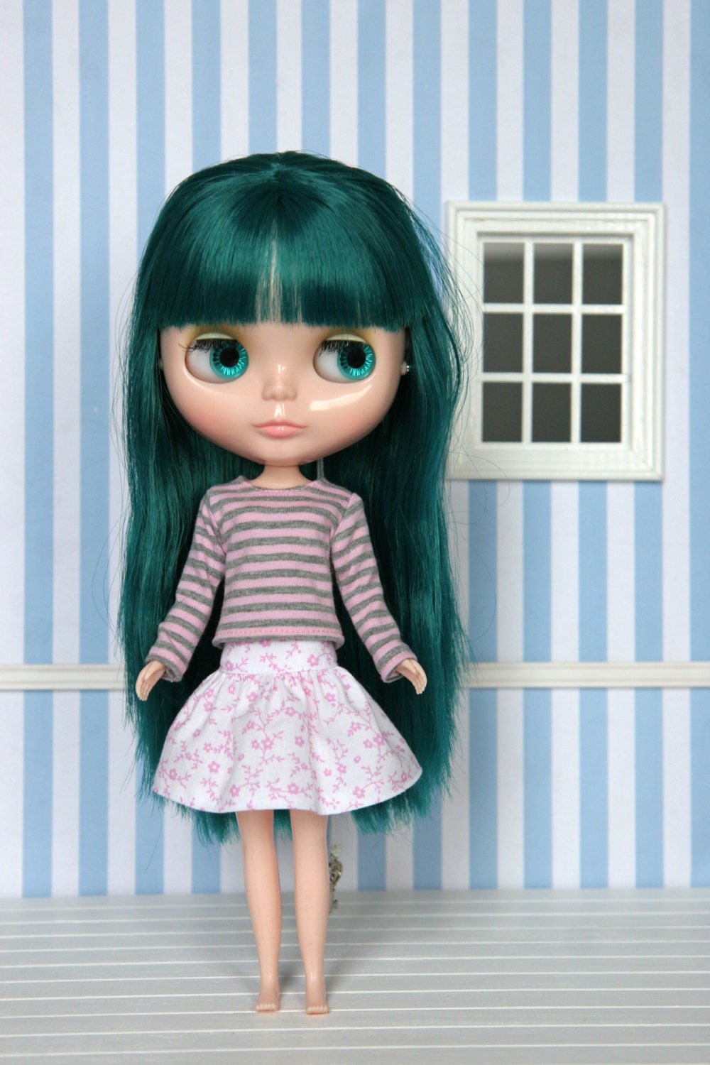Low waist flowerskirt for Blythe (no. 766)