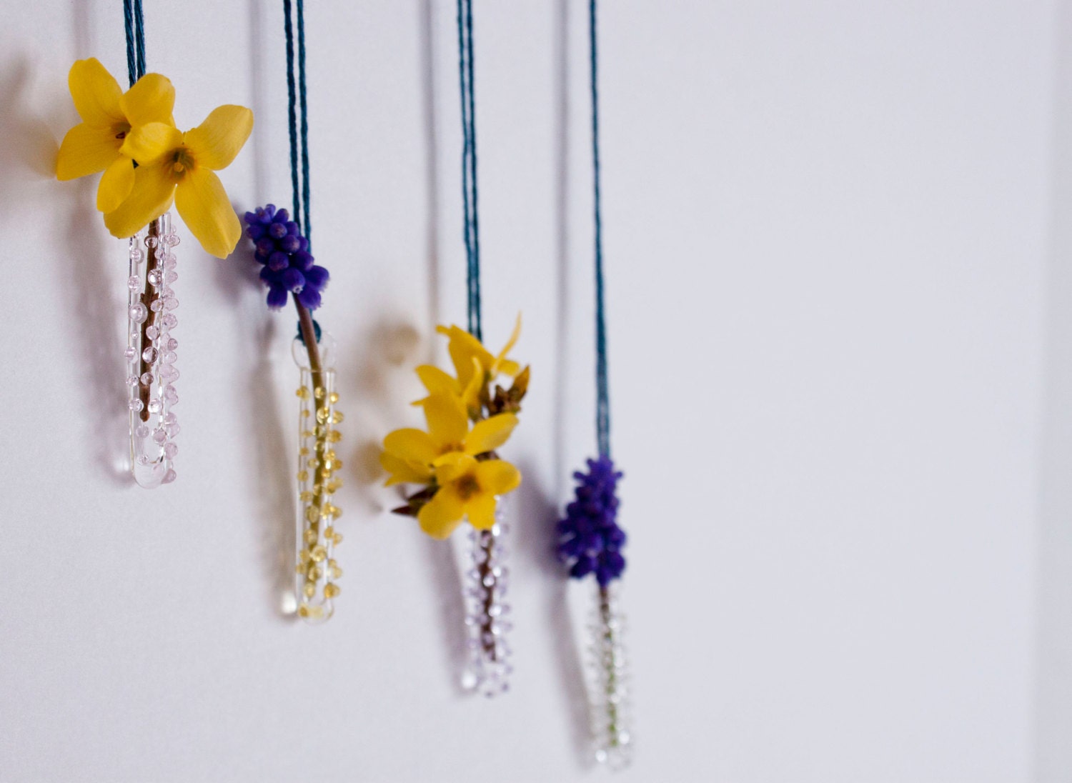 Glass Hanging Vase Necklace