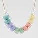 Glistening Pastel Glass Necklace