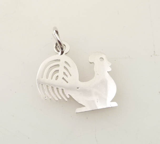 Vintage Sterling Rooster Charm
