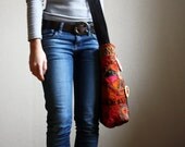 Fille du Vent--an Embroidered Cross-Body Messenger Bag
