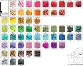 4 Inch Zippers (50) Pieces YKK Mix and Match red orange yellow green blue purple pink white vanilla gray cranberry navy beige tan