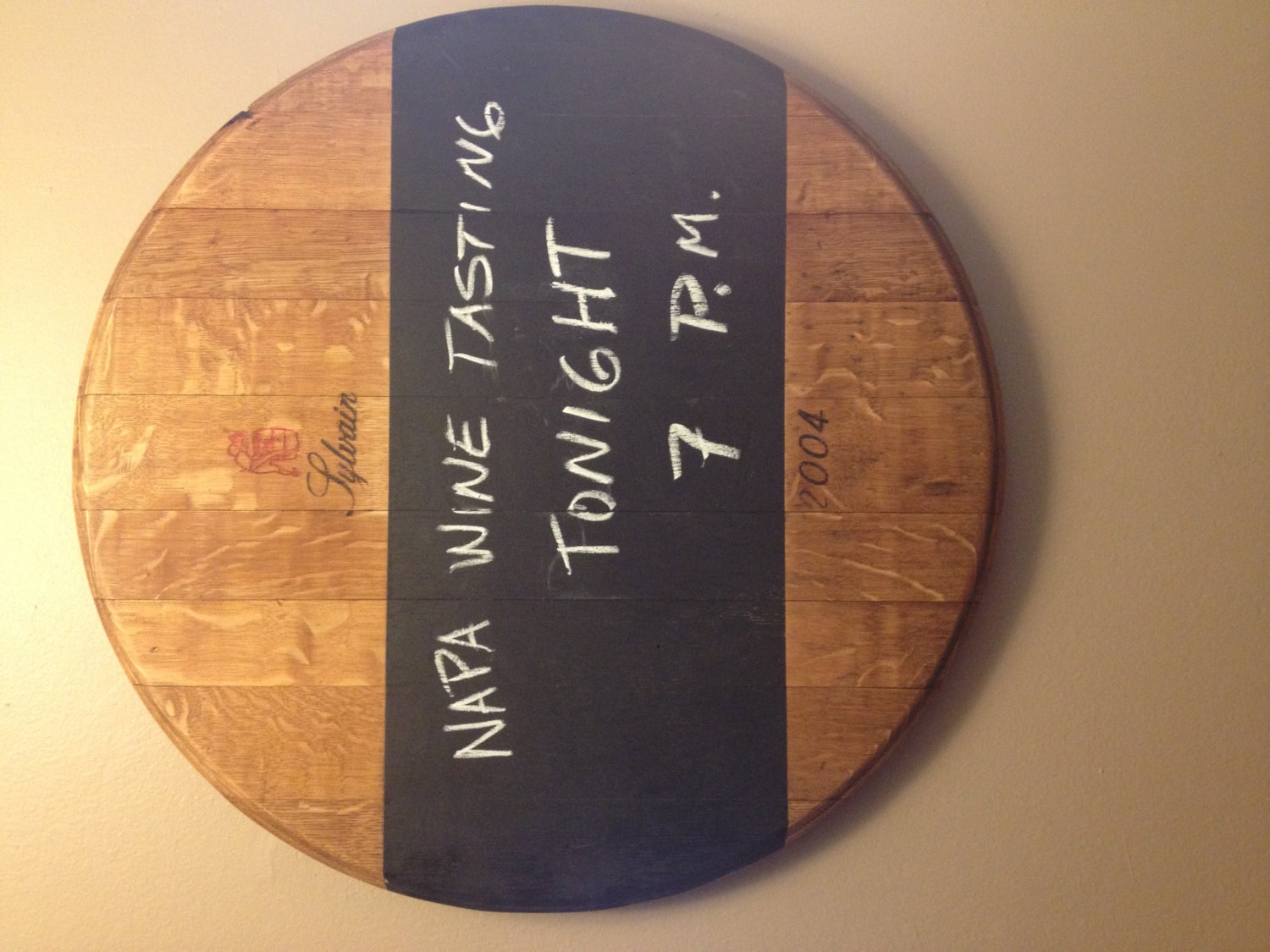 Wine Barrel Chalkboard