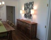 YOUR Custom Made Rustic Barn Wood Entertainment Center, Vanity, Credenza or Sideboard Dresser or Cabinet