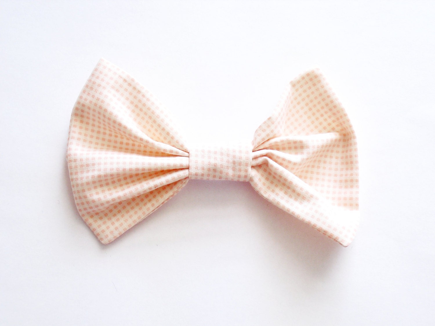 Rockabilly Pastel Check Bow Hair Clip, Pin Up Hair Bow, Pretty Hair Clip